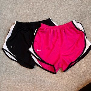 Nike DriFit Tempo Shorts Bundle, Pink & Black - M